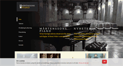 Desktop Screenshot of martenssonspianoverkstad.se